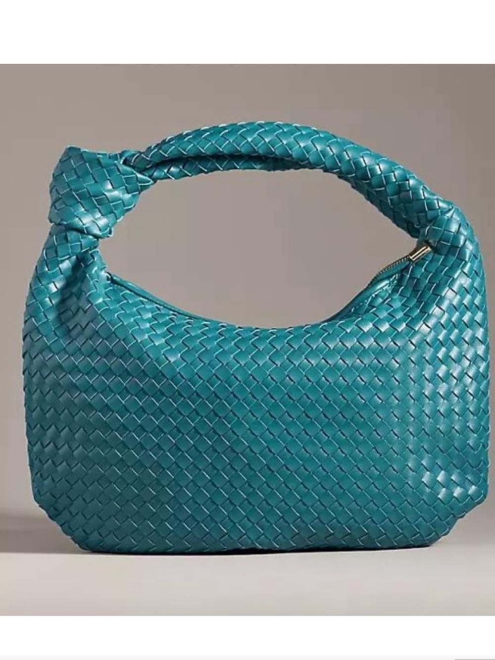 💖SPOTLIGHT💖Melie Bianco Teal Large Brigitte Woven Shoulder Hobo Bag